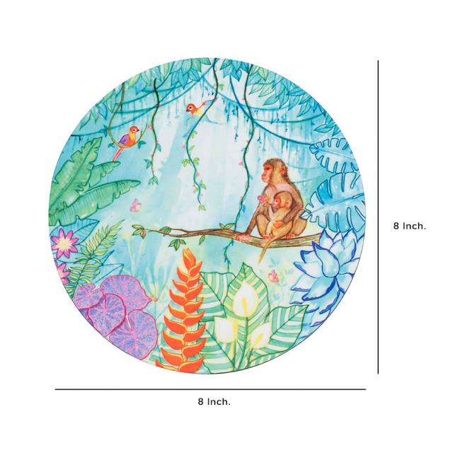 Wooden Coasters (Set of 2) - Tropical Lush