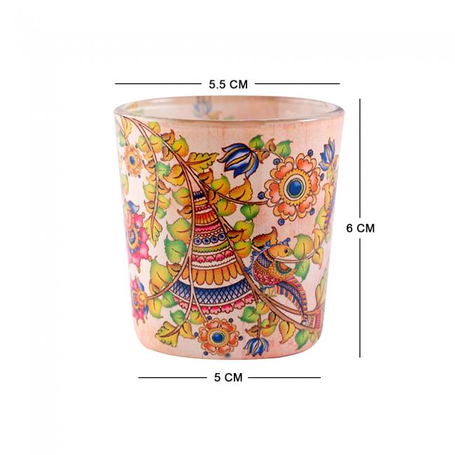 Candle Votives (Set of 2) - Kalamkari Finesse