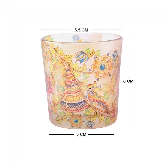 Candle Votives (Set of 2) - Kalamkari Finesse