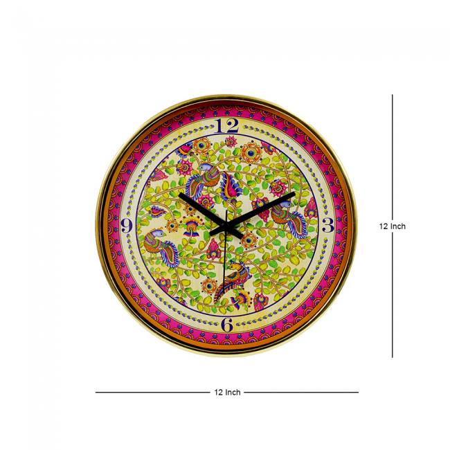 Wall Clock - Kalamkari Finesse