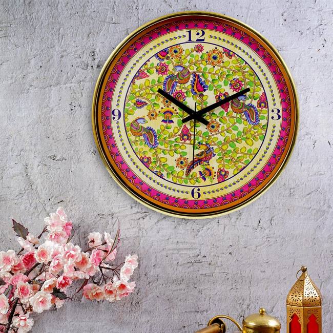 Wall Clock - Kalamkari Finesse