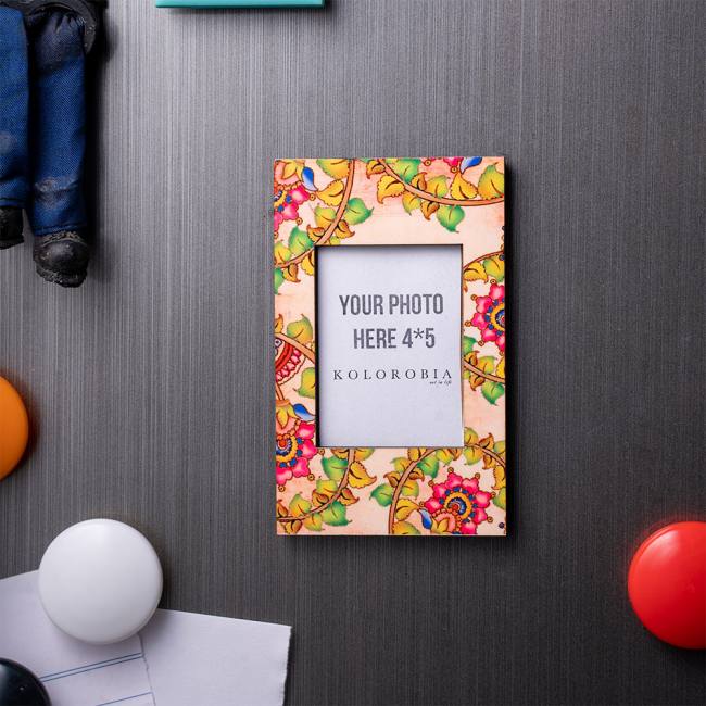 Mini Magnetic Photo Frame - Kalamkari Finesse