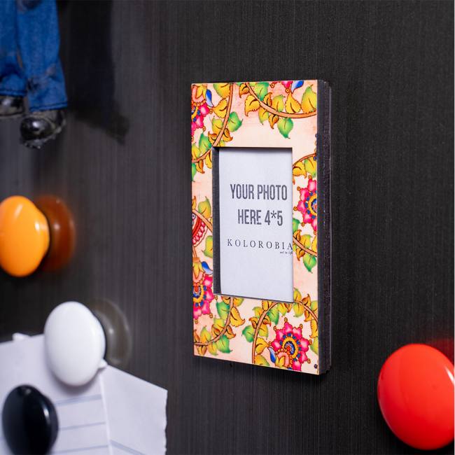 Mini Magnetic Photo Frame - Kalamkari Finesse