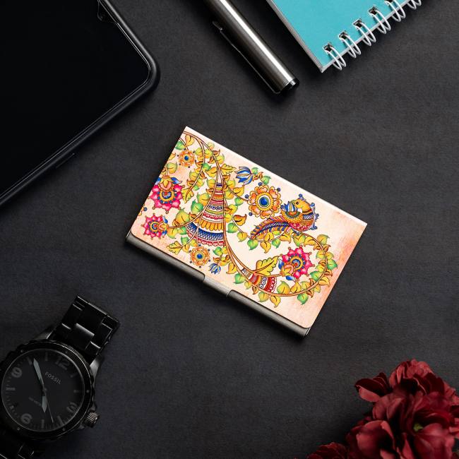 Visiting Card Holder - Kalamkari Finesse