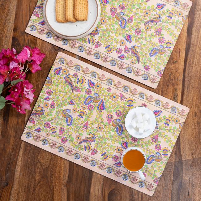 Wooden Placemats - Kalamkari Finesse