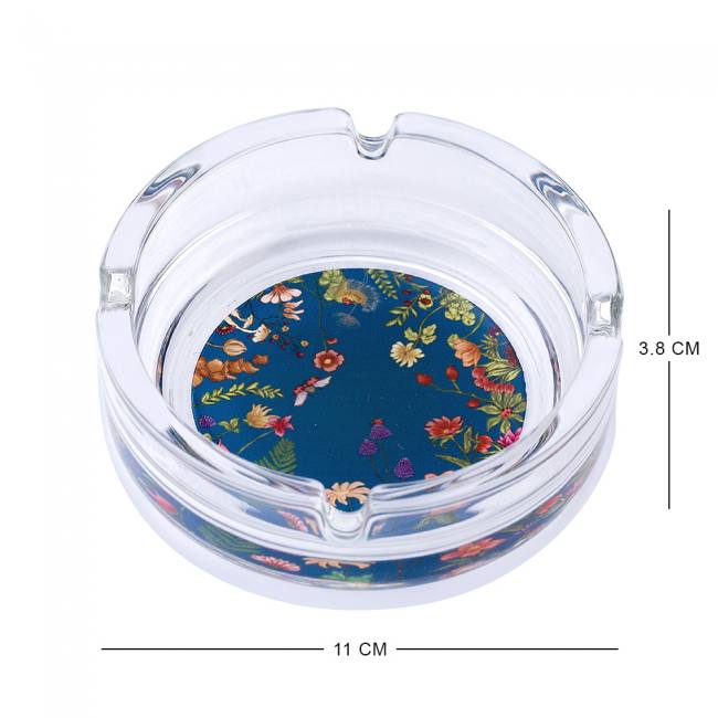 Ashtray - Floral Bliss Blue