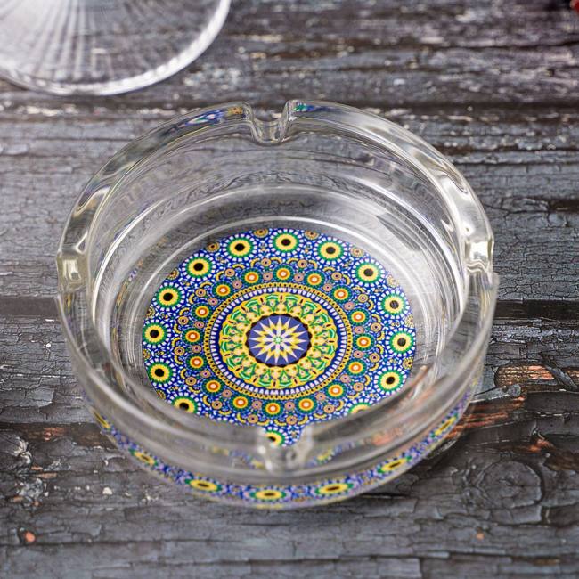 glass ashtray cigar