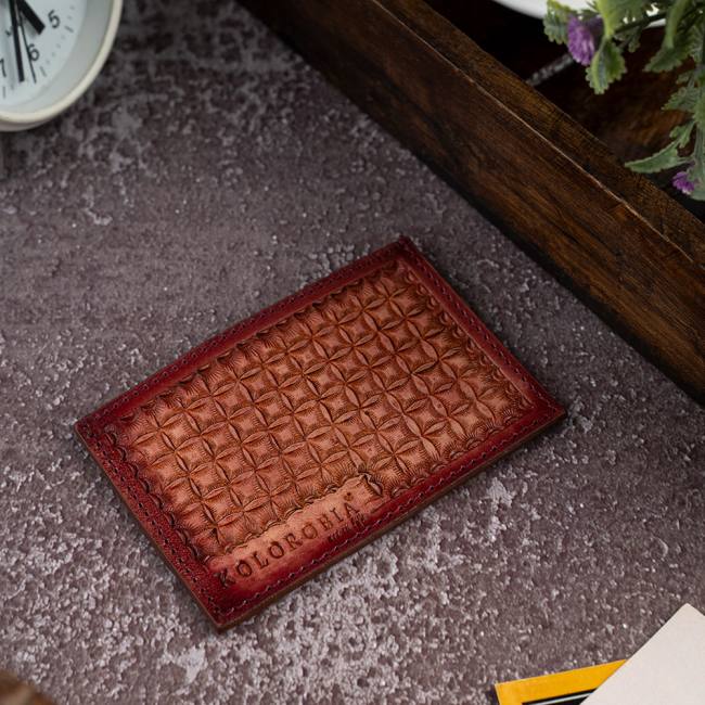 Mini Card Holder - Handcarved Grace