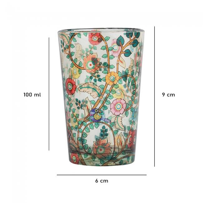 Chai Glasses - Madhubani Art