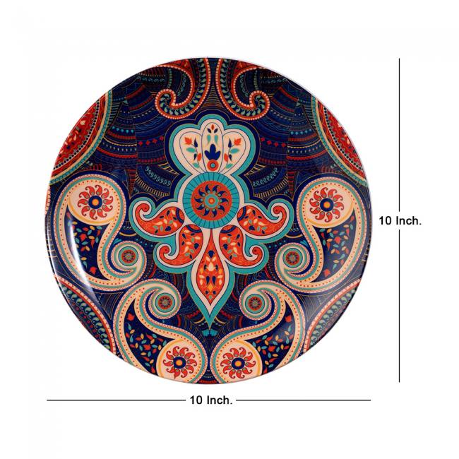 Decorative Wall Plate - Majestic Paisley