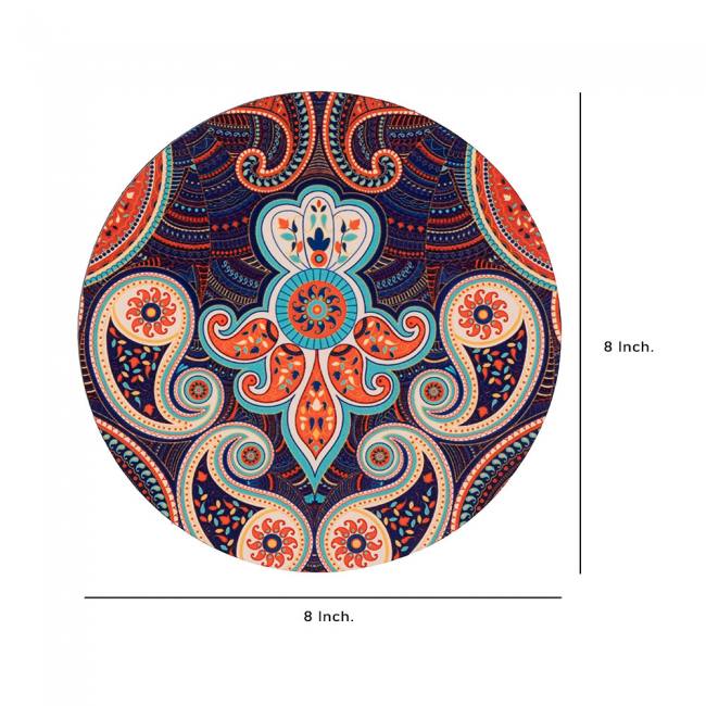 Wooden Coasters - Majestic Paisley