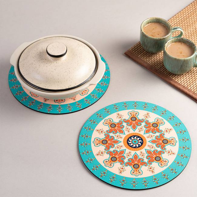Wooden Coasters - Majestic Paisley