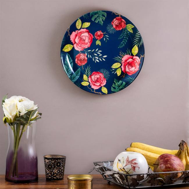 Decorative Wall Plate - Misty Morning Blue