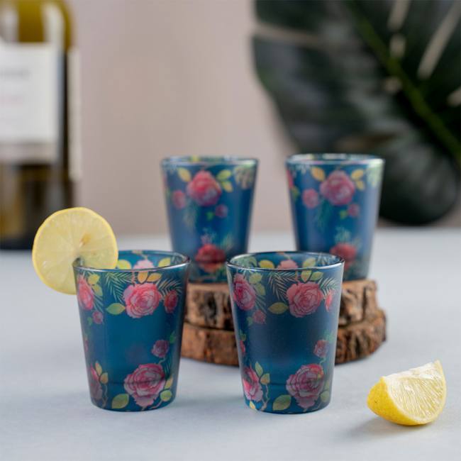 Frosted Shot Glasses - Misty Morning
