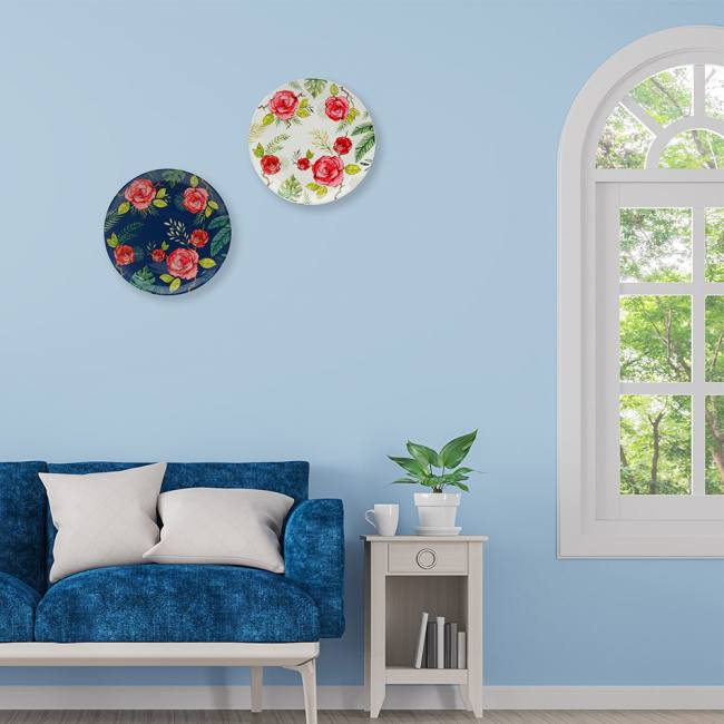 Decorative Wall Plates Combo (Set of 2) - Misty Morning