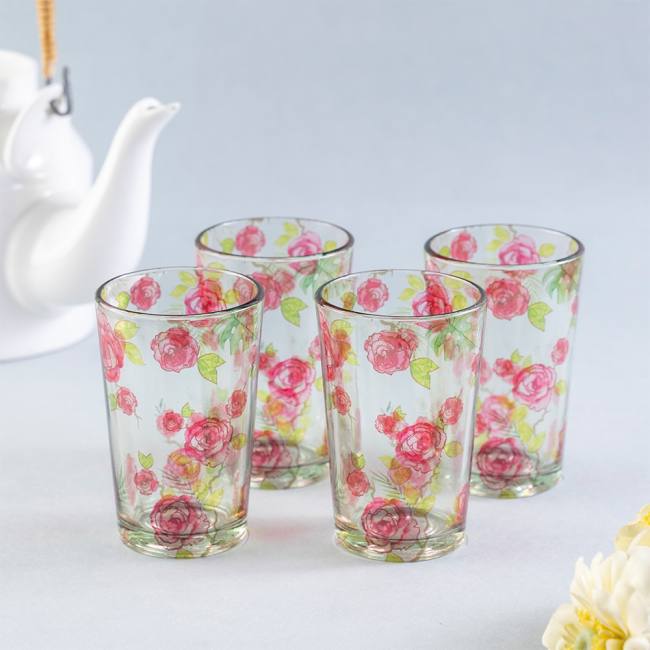 Chai Glasses - Misty Morning White