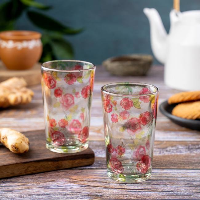 Chai Glasses - Misty Morning White