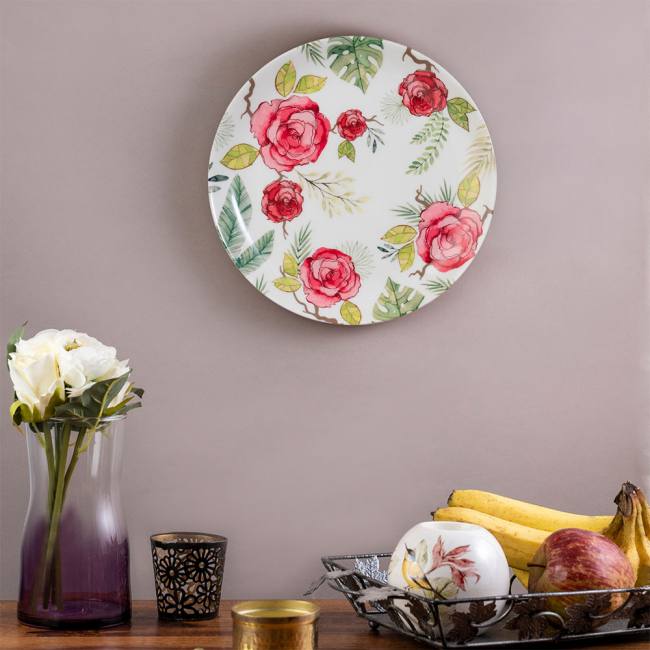 Decorative Wall Plate - Misty Morning White