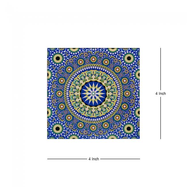 Glass Coasters (Set of 4) - Moroccan