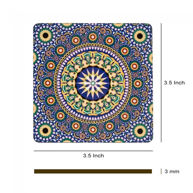 Wooden Coasters (Set of 4) - Moroccan