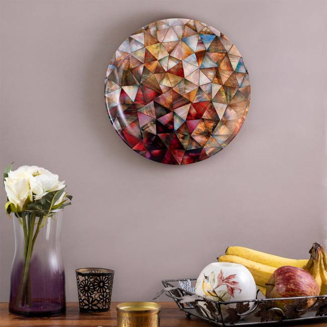 Decorative Wall Plate - Mother of Pearl