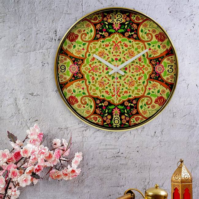 Wall Clock - Ornate Mughal