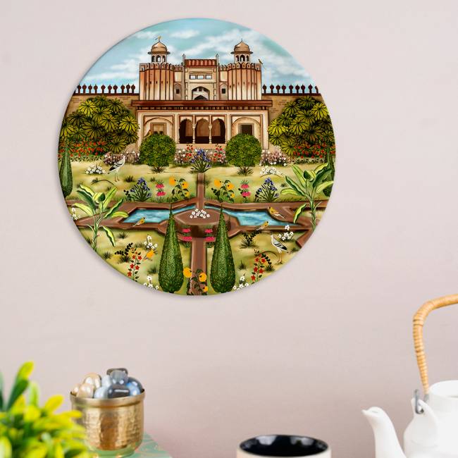 Decorative Wall Plate - Mughal Era Garden