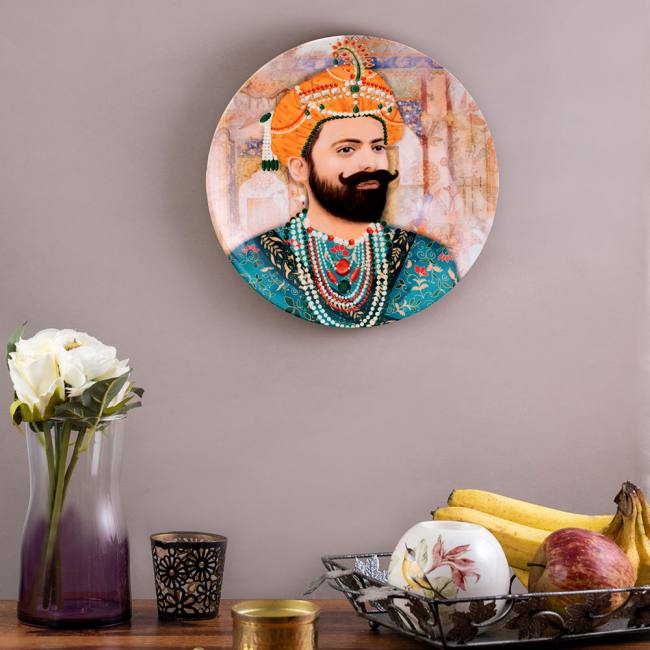 Decorative Wall Plate - Mughal King Shah Jahan
