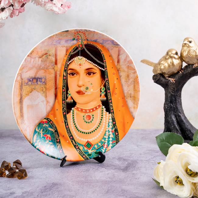Decorative Wall Plate - Mughal Queen Mumtaz