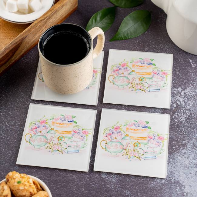 Glass Coasters (Set of 4) - English Tales