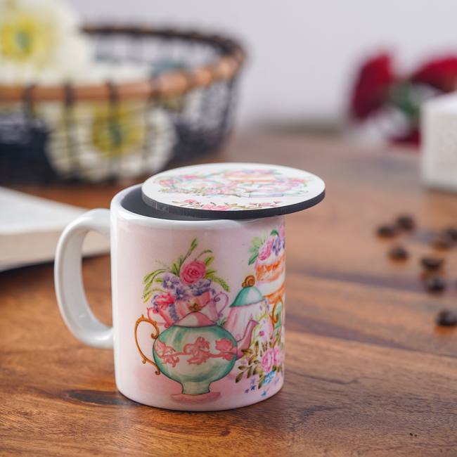 Espresso Mug with Coaster - English Tales