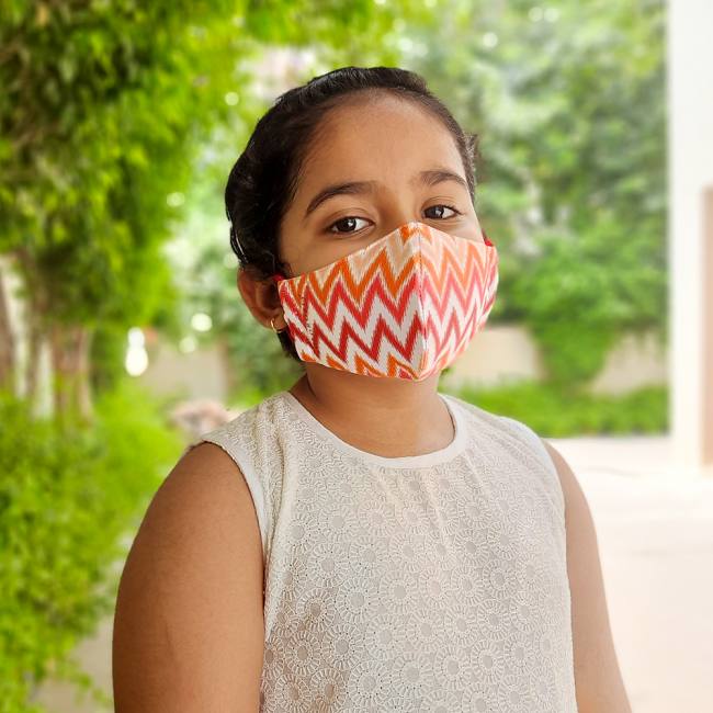 Mask for Kids (Set of 2)- Dazzling Ikat