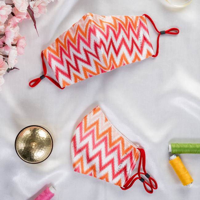 Mask for Adults (Set of 2) - Dazzling Ikat