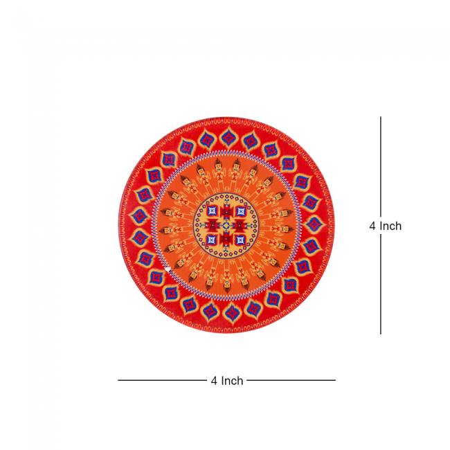 Glass Coasters (Set of 4)  - Dazzling Ikat