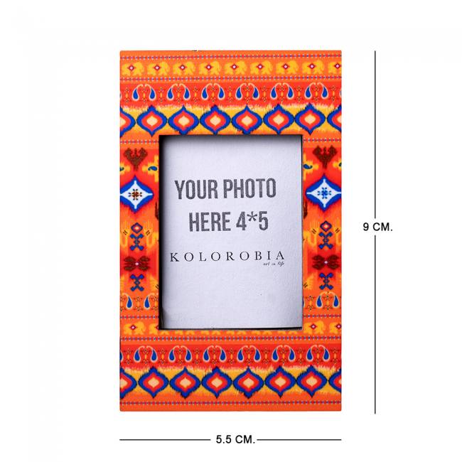 Mini Magnetic Photo Frame - Dazzling Ikat