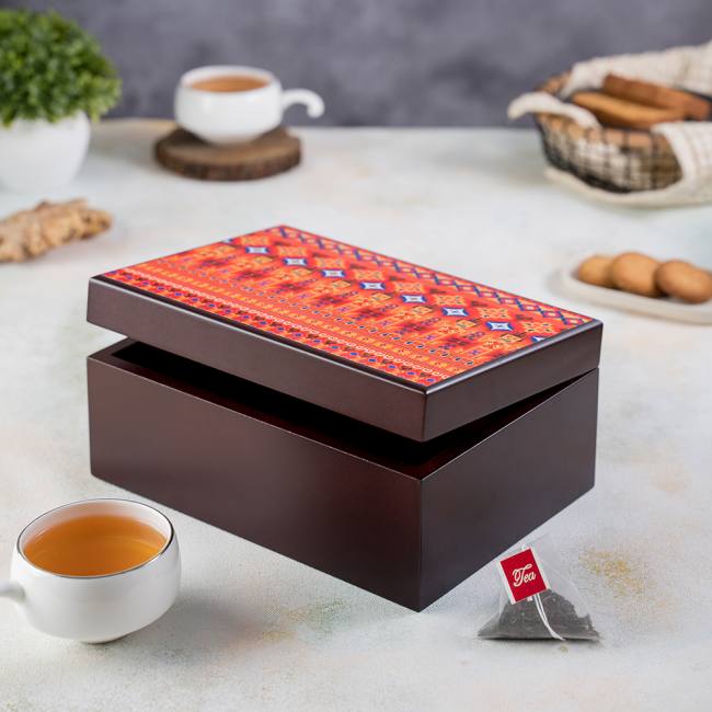 Tea Chest - Dazzling Ikat