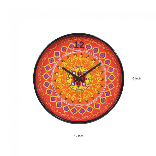 Wall Clock - Dazzling Ikat