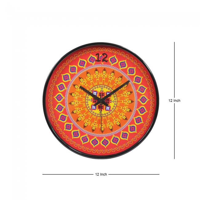 Wall Clock - Dazzling Ikat
