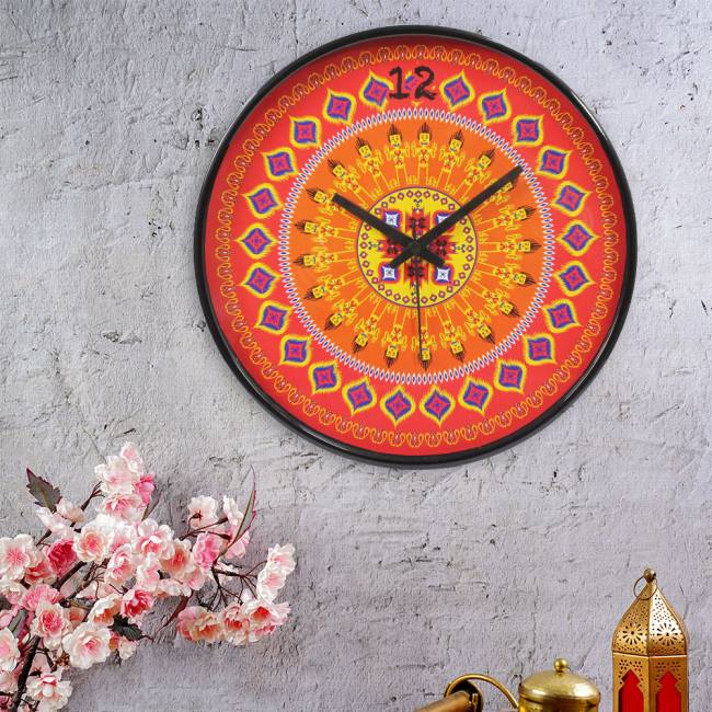 Wall Clock - Dazzling Ikat