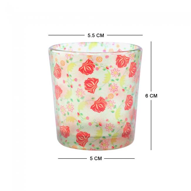 KOLOROBIA Ornate Mughal Candle Votives | Votives for Gifting on House Warming | Birthday | Anniversary, (Set of 2)