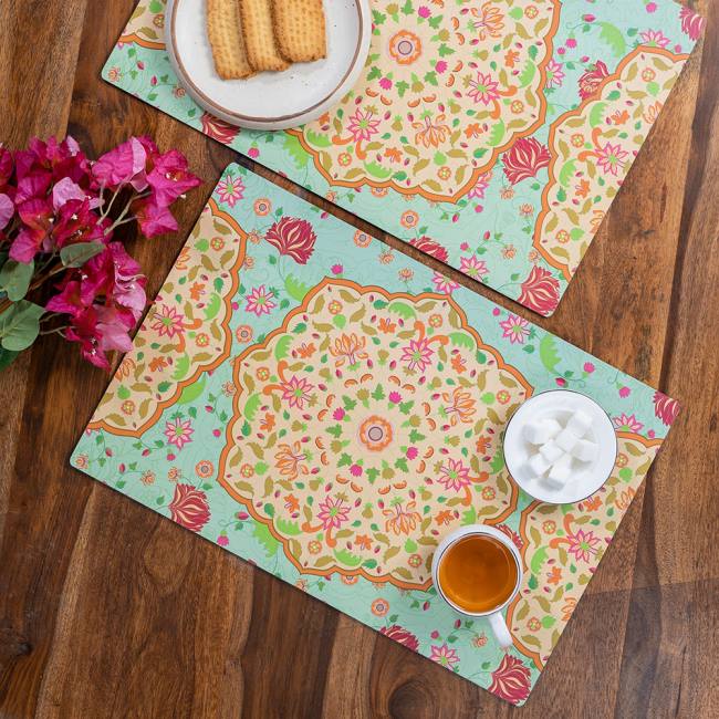 Wooden Placemats - Ornate Mughal