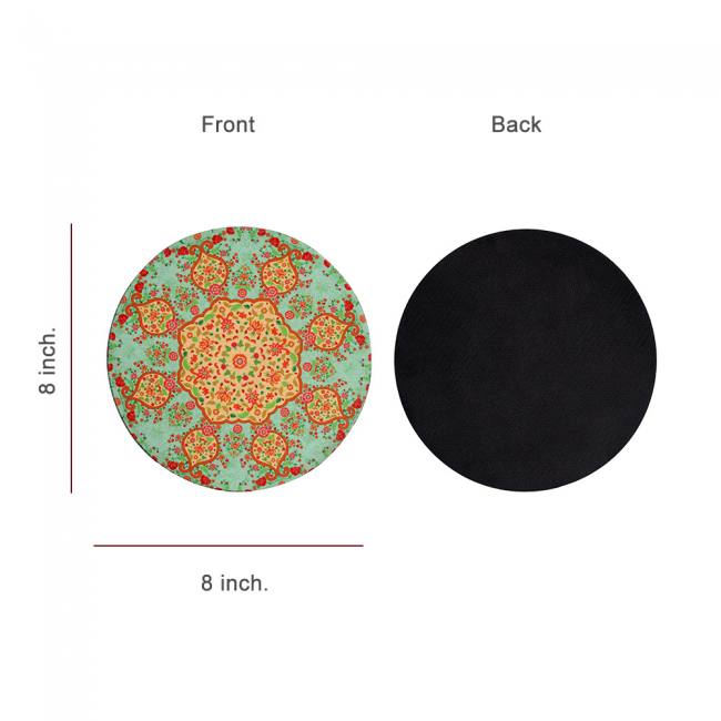 Rubber Trivets (Set of two)- Ornate Mughal