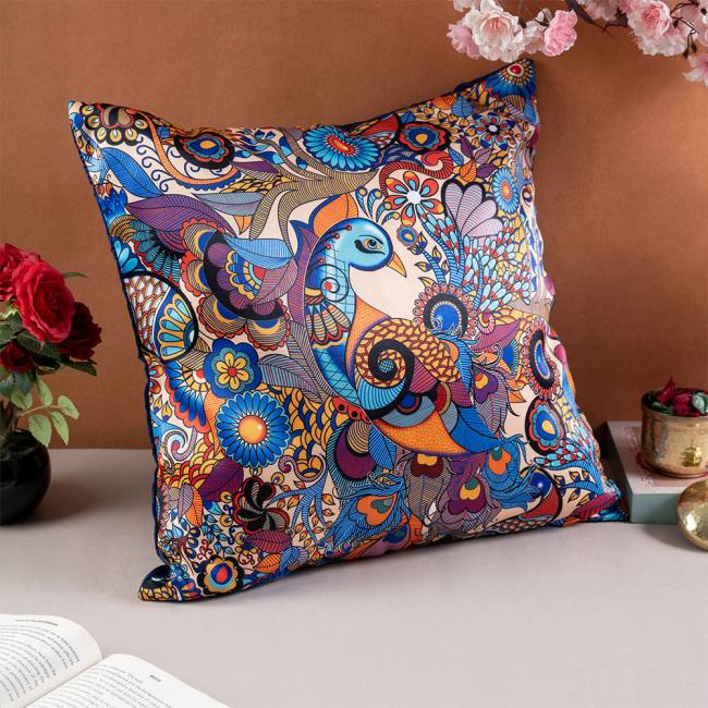 Cushion Cover - Peacock Admiration