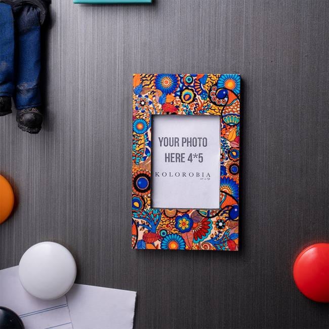 Mini Magnetic Photo Frame - Peacock Admiration
