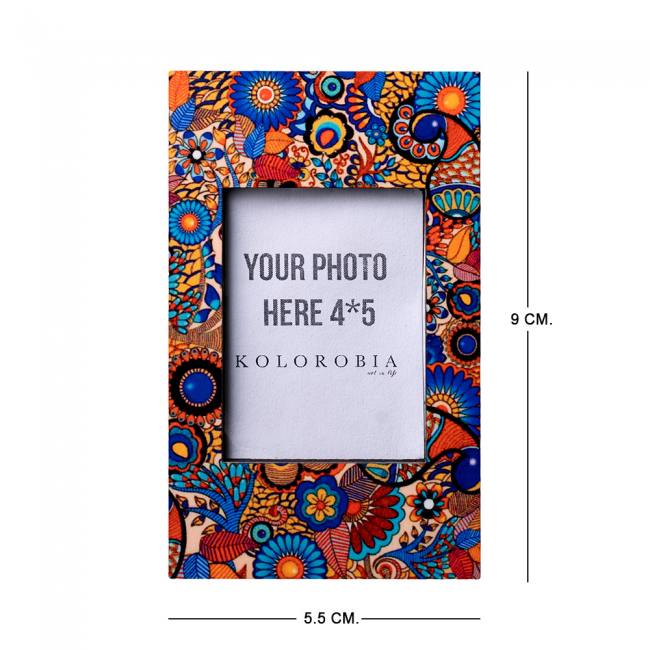 Mini Magnetic Photo Frame - Peacock Admiration
