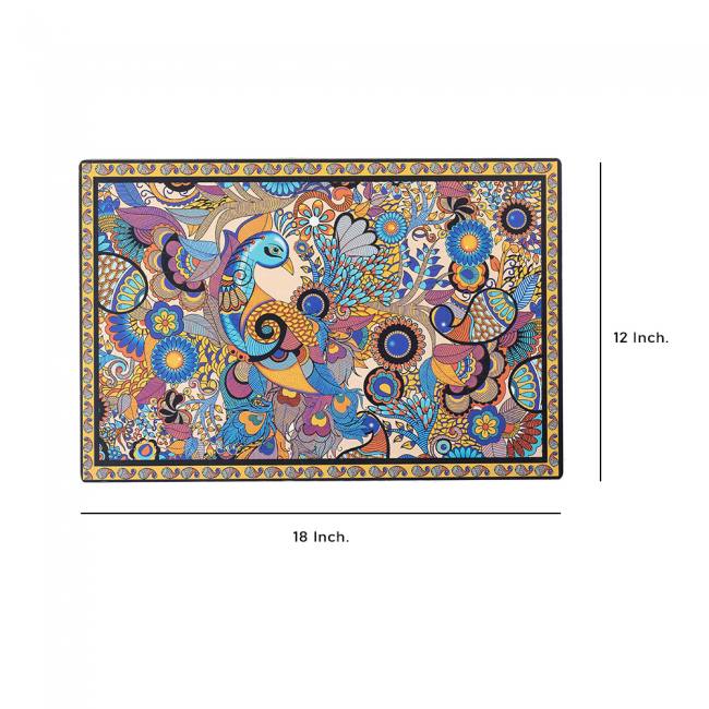 Wooden Placemats - Peacock Admiration
