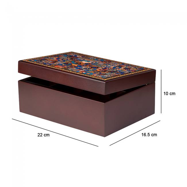 Tea Chest - Peacock Admiration