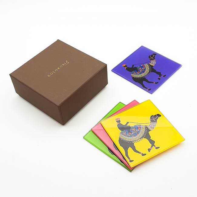 Glass Coasters (Set of 4) - Camel Glory