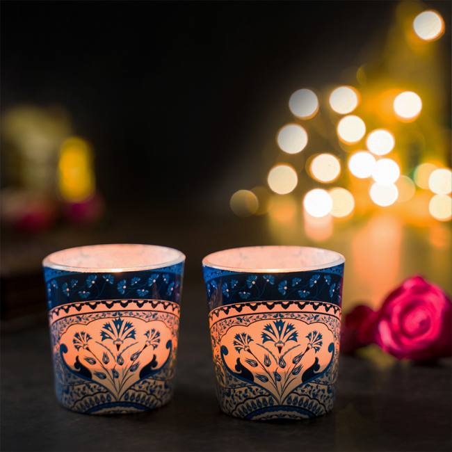Decorative Votive Holder| Perfect Gift for Home | Kolorobia pristine-turkish-candle-votives