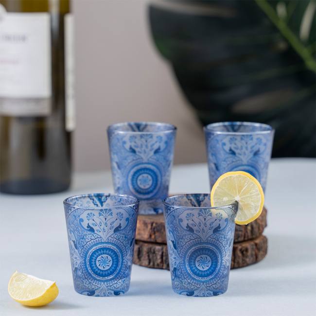 Frosted Shot Glasses - Pristine Turkish
